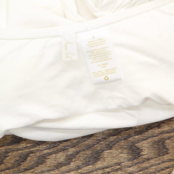 Anne Cole Womens Twist Front Shirred One Piece Swimsuit MYMO00501 White 6 - Picture 5 of 9